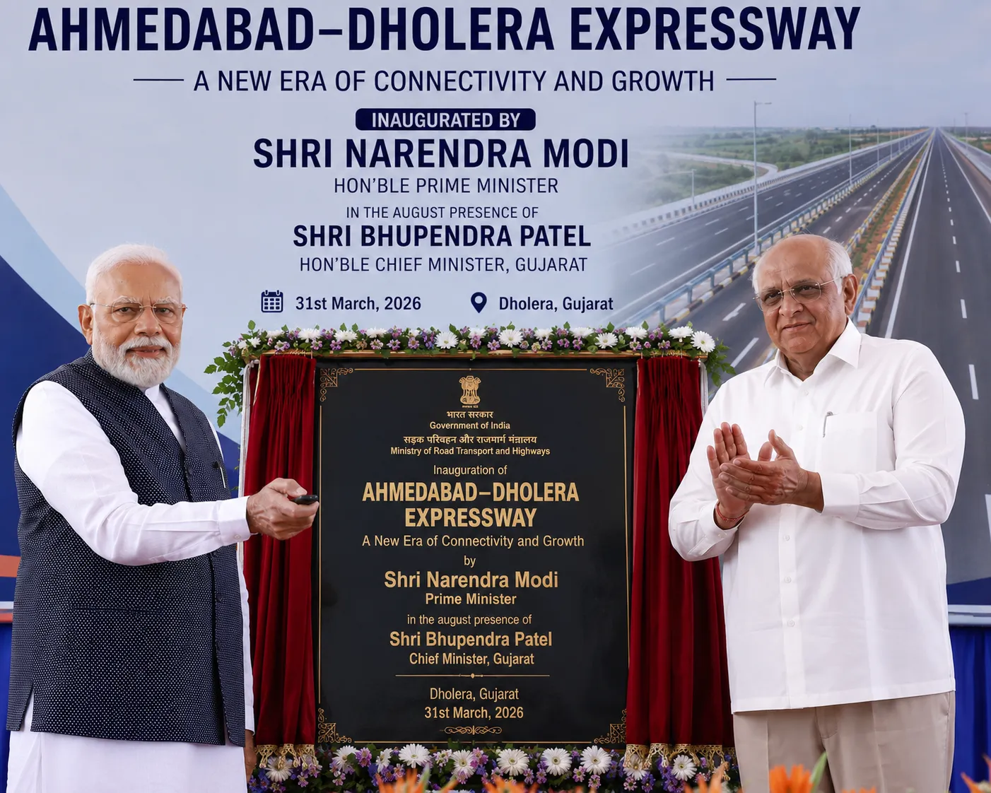 The Ahmedabad to Dholera expressway carrying traffic